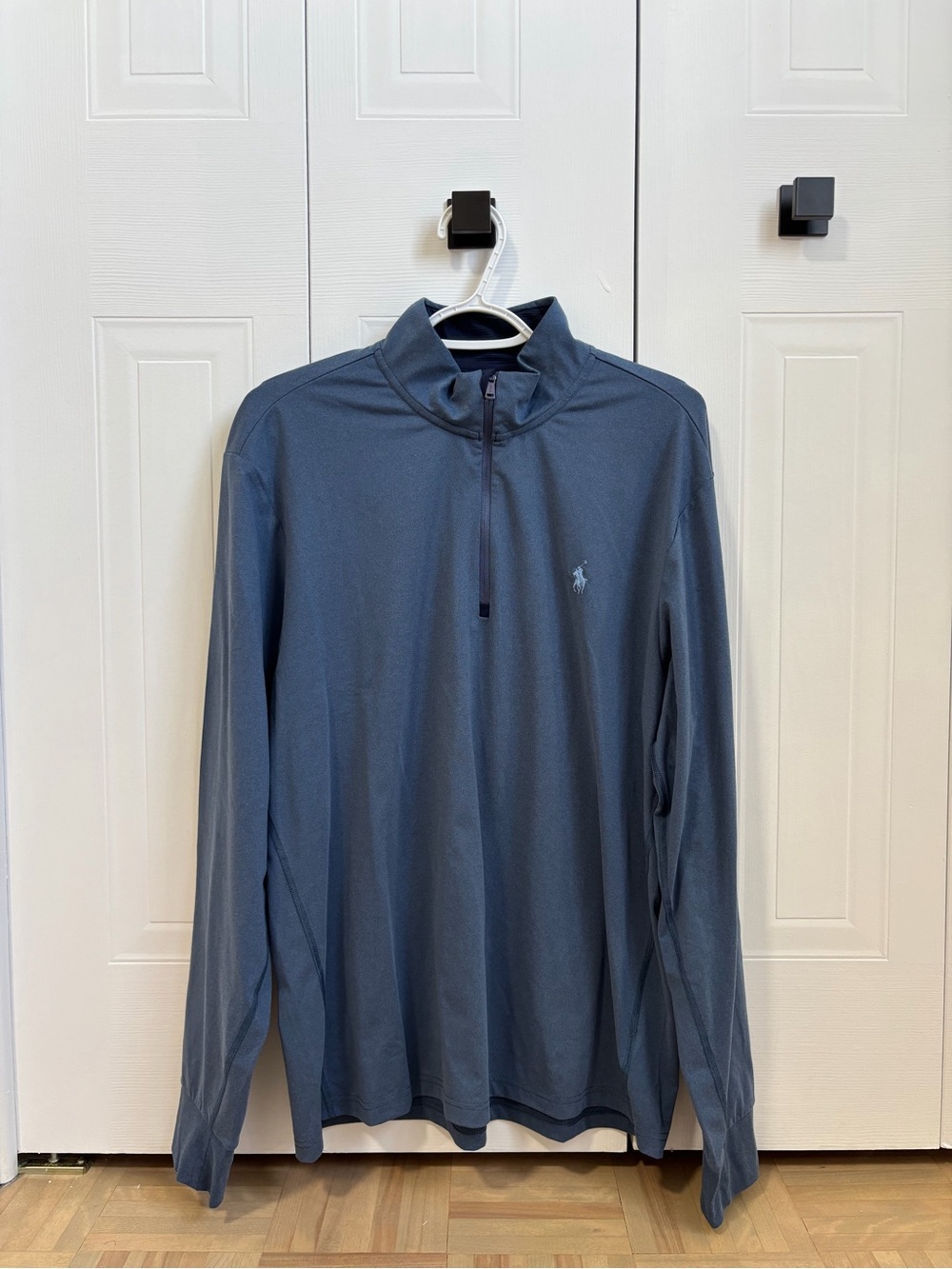 Polo by Ralph Lauren Blue Long-Sleeve Quarter Zip Pullover